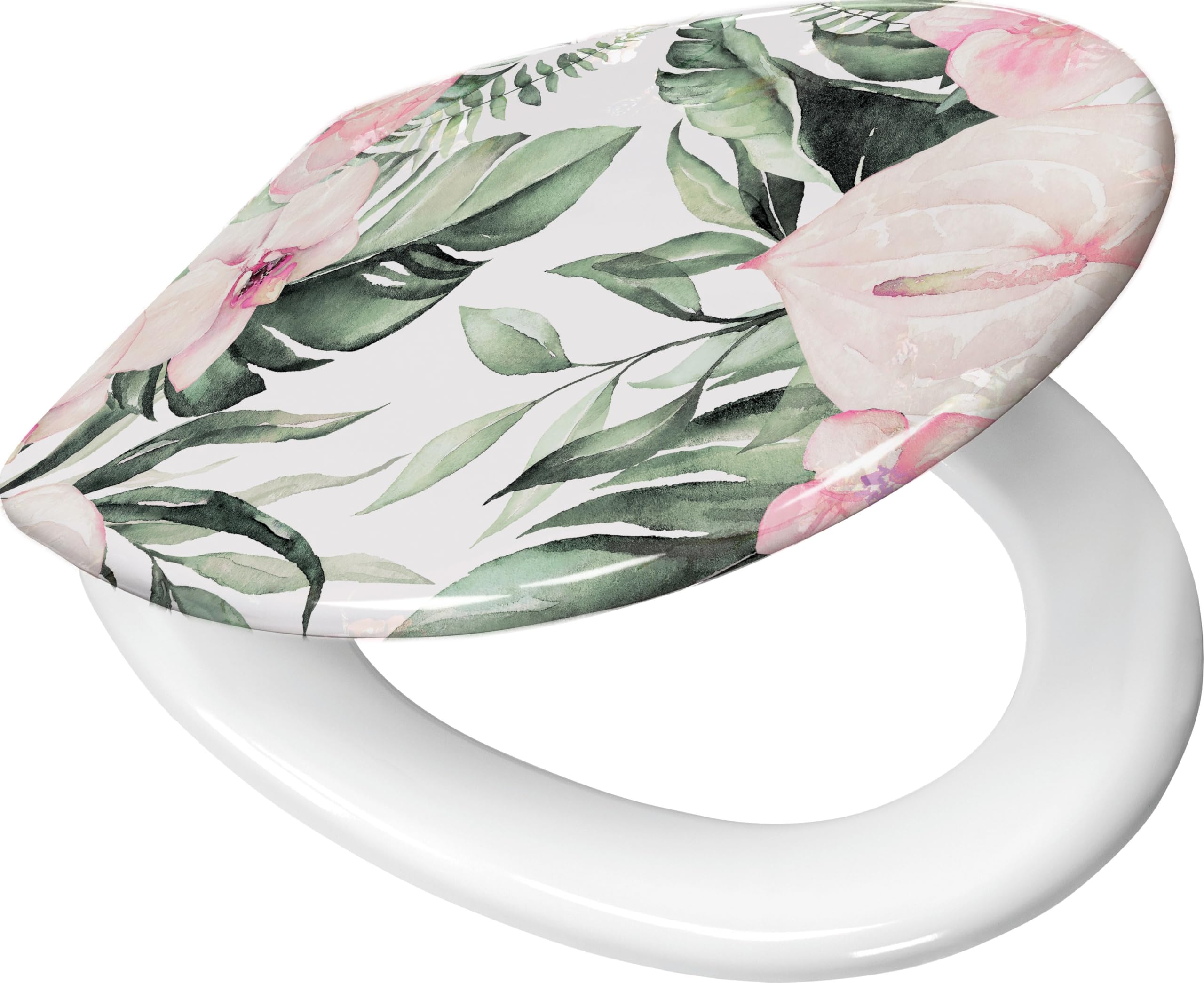 Kleine Wolke Garden Toilet Seat with Soft-Close Mechanism, Colour: Multicoloured, Material: Duroplast, Size: 37 x 45 cm - Image 3