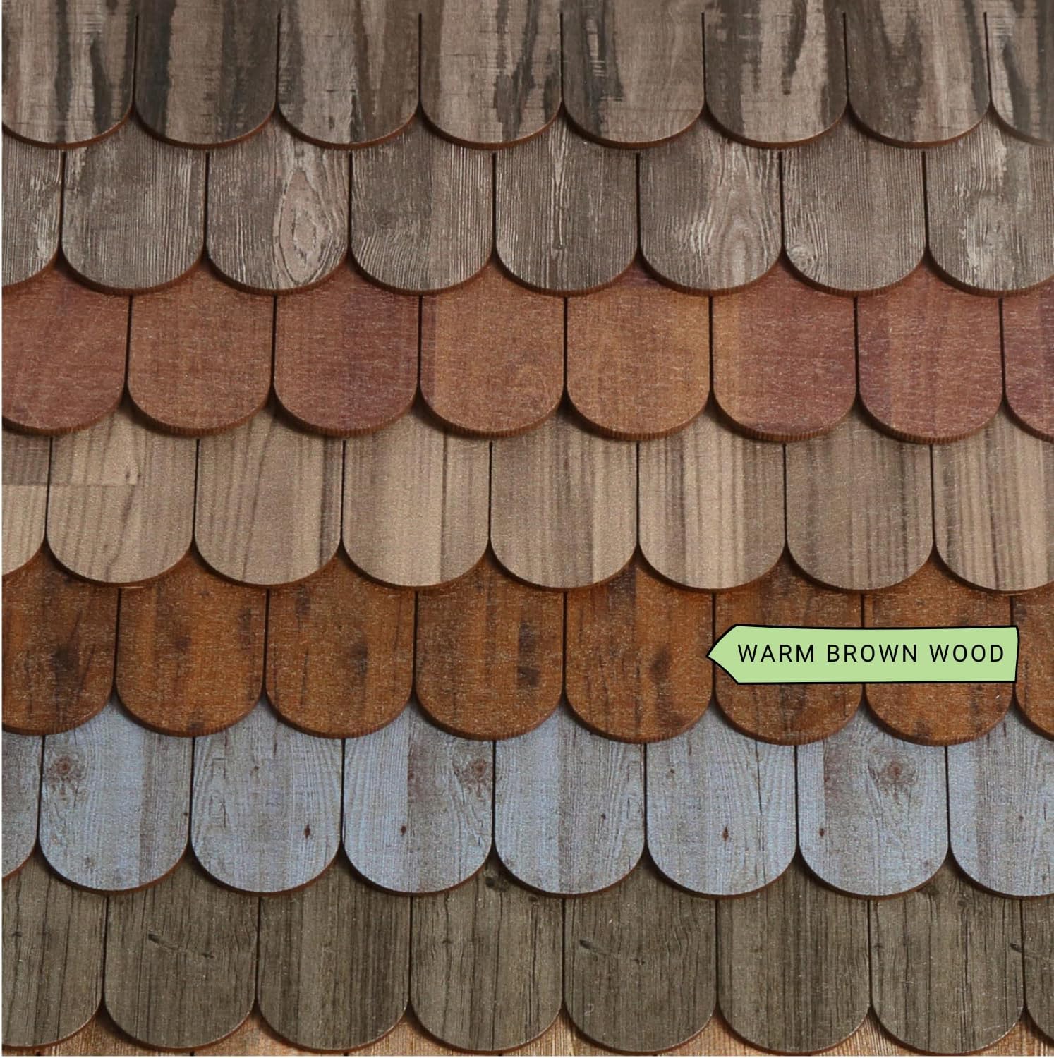 Miniature Roof Shingle Strips for 1:12 Scale Dollhouse Roofing