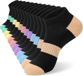 6 Pairs Ankle Socks for Women - Lightweight Low Cut No Show Casual Cotton Socks Breathable