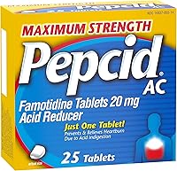 Vista 15 de Pepcid AC - Tabletas de alivio de acidez estomacal de máxima potencia, medicamentos de venta libre que previene y alivia la acidez estomacal