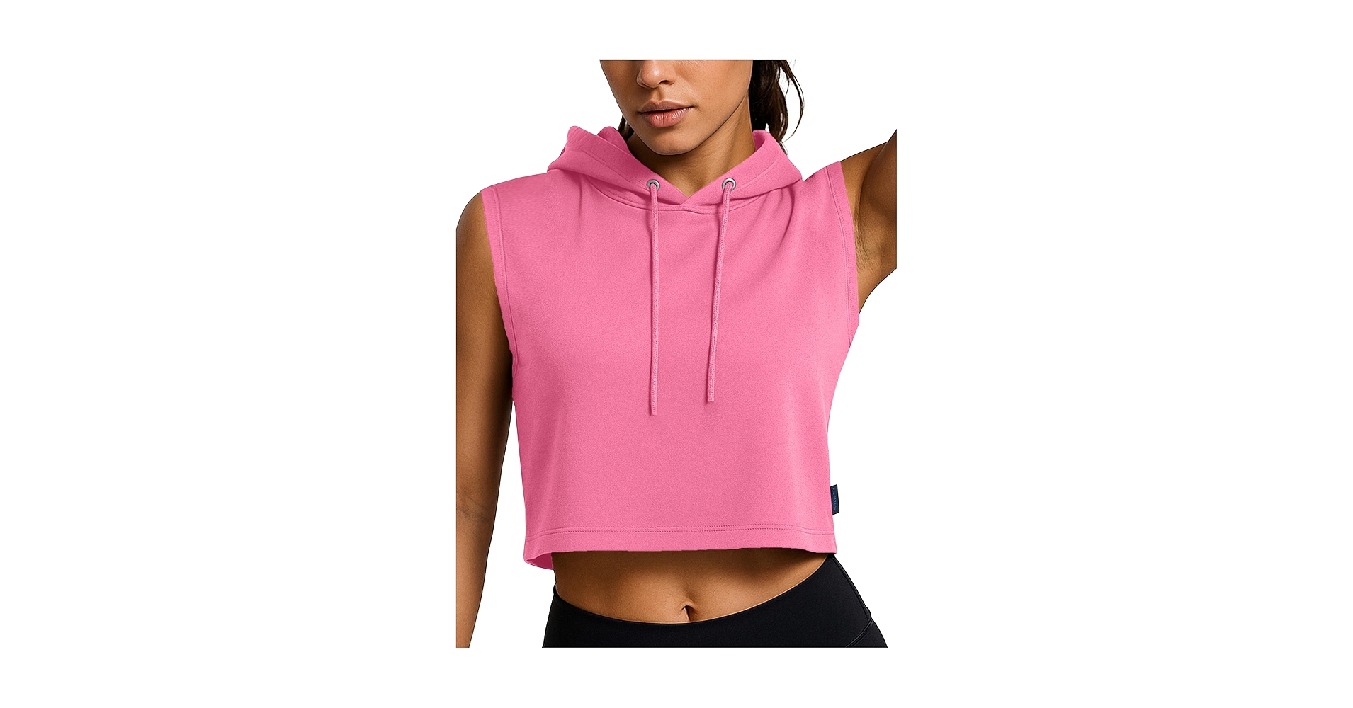 レディースウェア 8YARDS Womens PULLOVER Sleeveless Hoodie Women Sleeveless Shoulder Pads Hoodies Vest Pullover