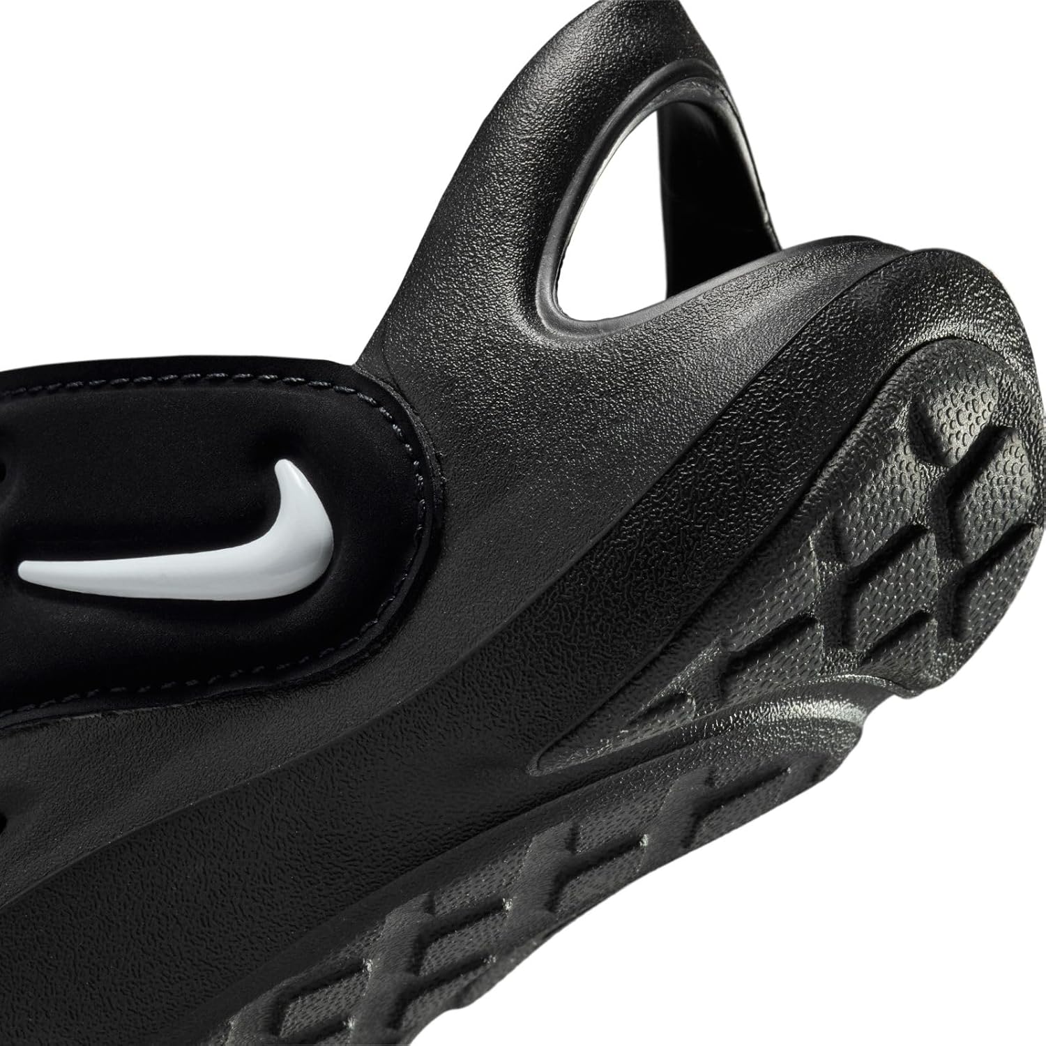 Nike Aqua Swoosh Little Kids' Sandals (FN0876-002, Black/Anthracite/White) Size 8