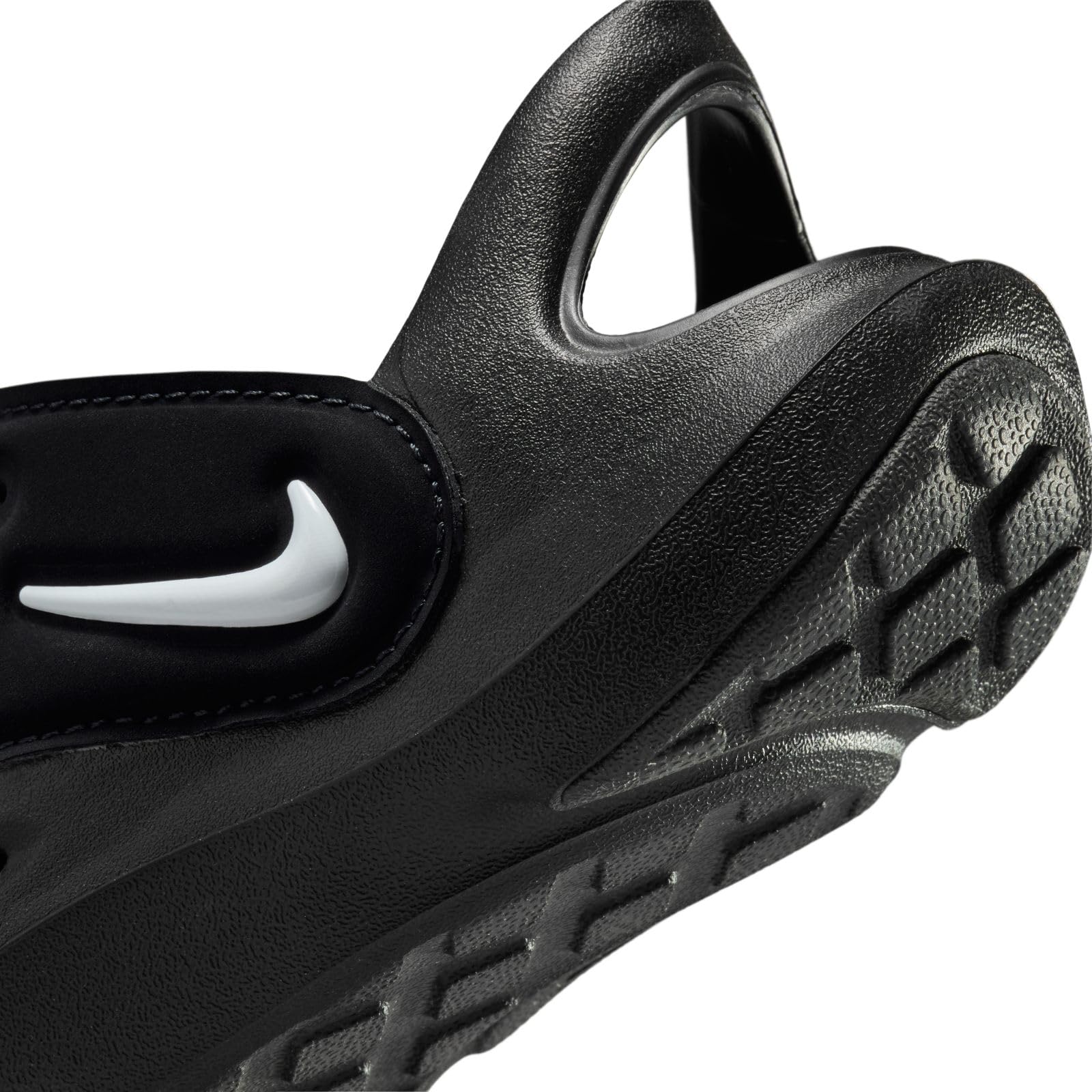Nike Aqua Swoosh Little Kids' Sandals (FN0876-002, Black/Anthracite/White) Size 9