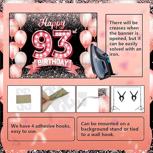 Vista 68 de Happy 21st Birthday Rose Gold Banner Backdrop Cheers to 21 Years Old Confetti Balloons Theme Decor Decorations for Women 21 Years Old Pink Birthday