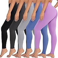 Vista 14 de VALANDY Leggings de cintura alta para mujer, elásticos, control de abdomen, entrenamiento, correr, yoga, pantalones, tallas regulares y grandes