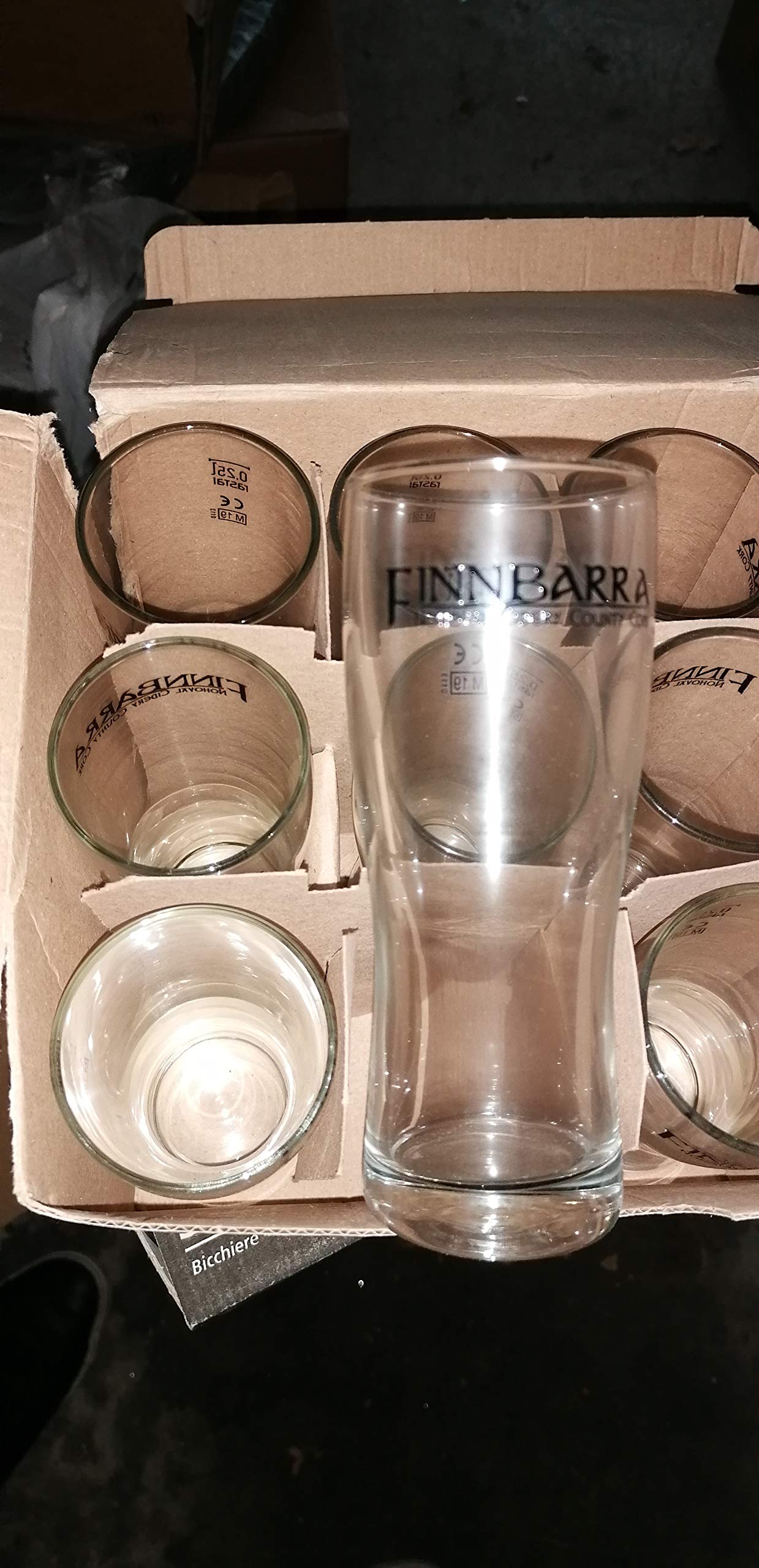 Verres 25 cl Finnbara pour cidre - Lot de 6 verres neufs de table