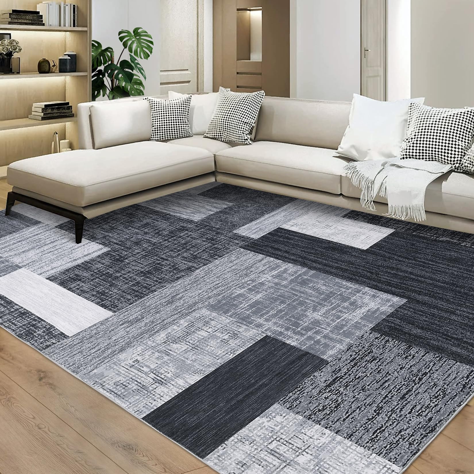Photo 1 of 8x10 Area Rug Modern Geometric Machine 