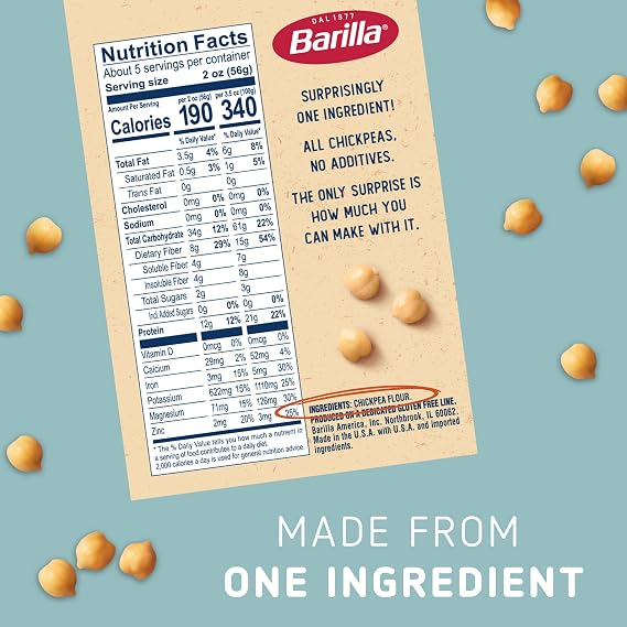 BARILLA Chickpea,Orzo, 10oz (pack of 8)