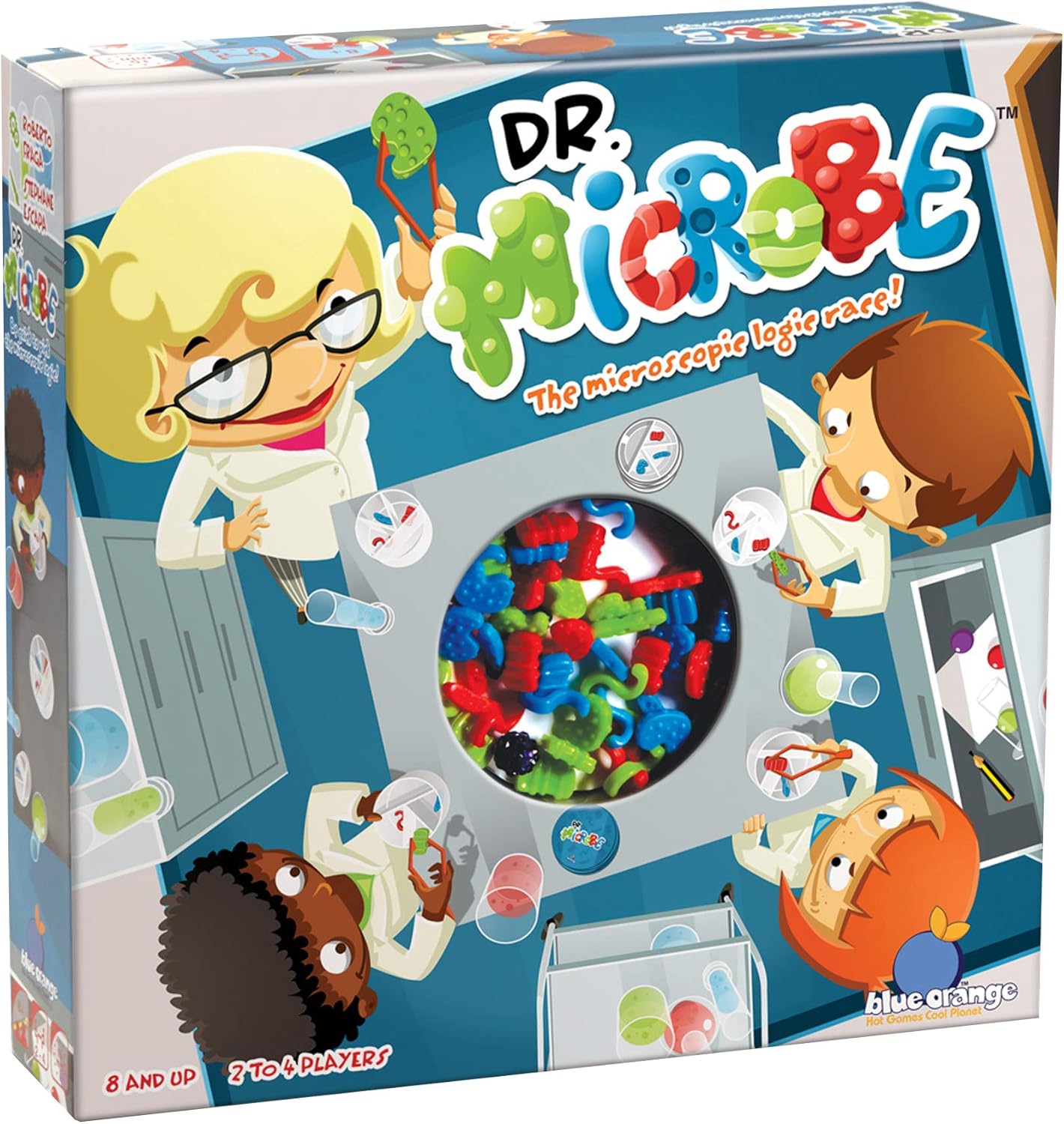 Blue Orange Games Dr. Microbe Science Speed Logic Board Game