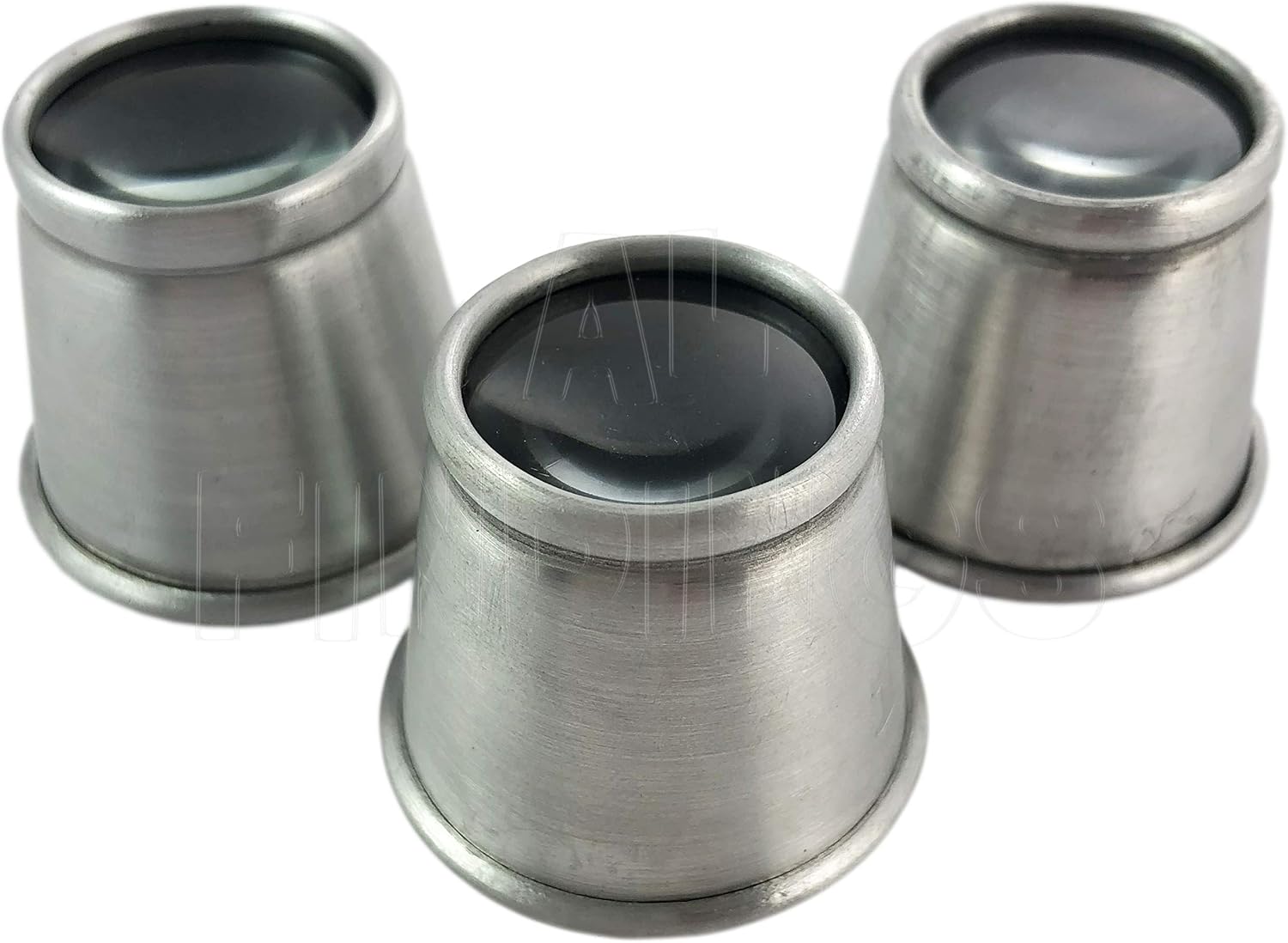 Jewellers Tools 7X,5X,3X Jewellers Eye Glass Loupe Set 3 Aluminium Check Gold Silver Scrap Gold/Silver