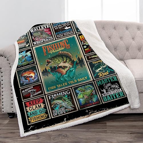 Jekeno Manta de pesca, regalos para hombres, papá, abuelo, niños, Navidad, San Valentín, cumpleaños, regalos únicos de peces, decoración de disponible en Yaxa El Salvador