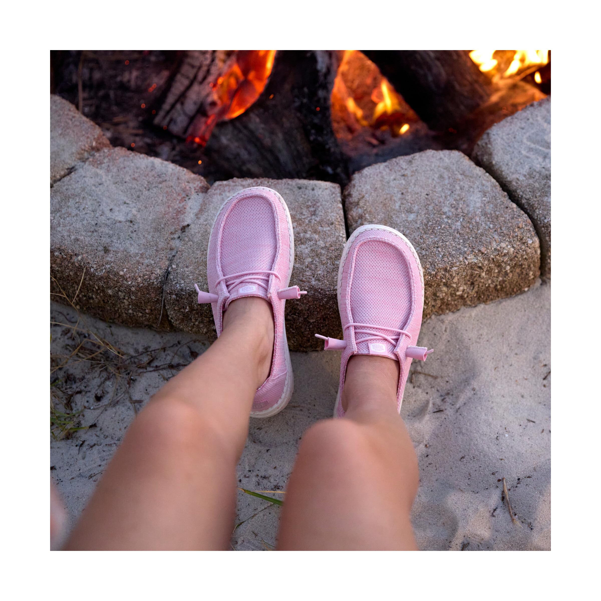 Hey Dude Wendy Stretch Sox - Zapatos Estilo Mocasín para Mujer