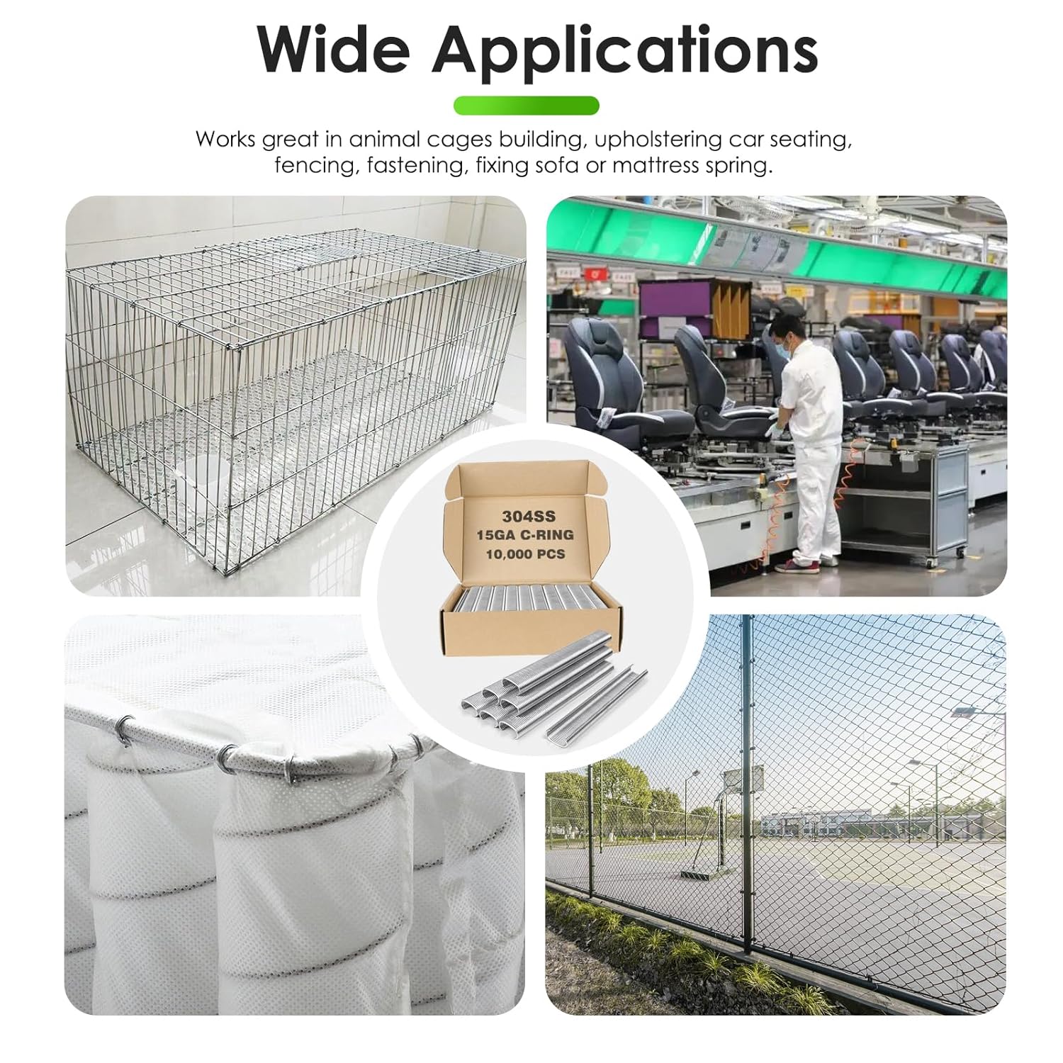 SC7 Anillo C De Acero Inoxidable 304 Con Corona De Calibre 15 De 34 sc7-anillo-c-de-acero-inoxidable-304-con-corona-de-calibre-15-de-34