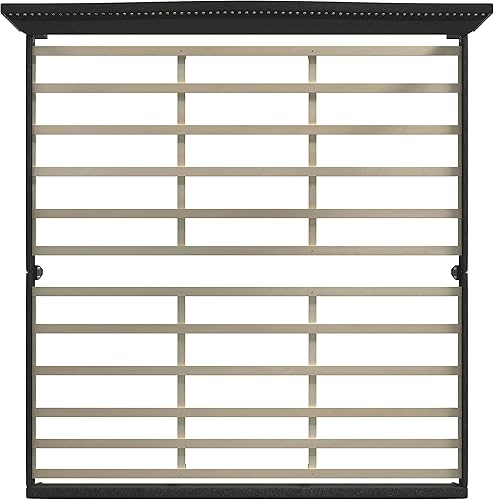 Miniatura 6 de Glenwillow Home Kameli - Marco de cama tapizado con base de clavos, base de colchón, soporte de listones de madera, no necesita somier, fácil