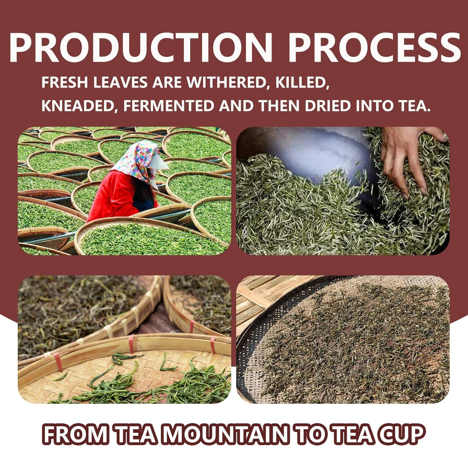 Premium High Mountain Loose Leaf Black Tea Natural Fragrance Healthy Chinese Tea 200g - Image 3