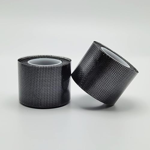 Cokkitesany Kit de reparación de pantalla de ventana, 2 rollos de fibra de vidrio, kit de reparación para puertas de mosquitera, agujeros de 3