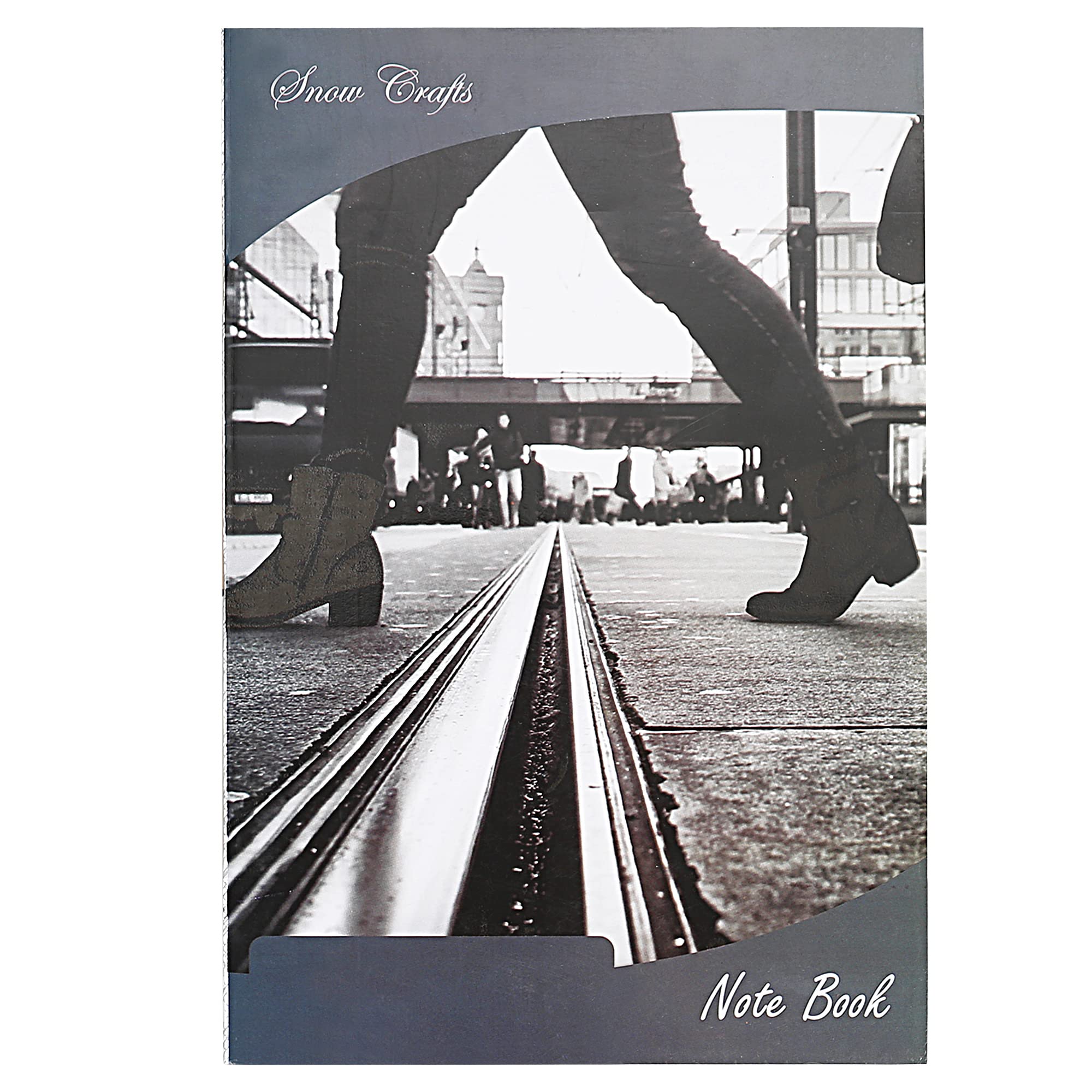 SNOW CRAFTS Snowcraft A4 size ruled composition notebook journals,160 pages,70gsm paper (BLACK)