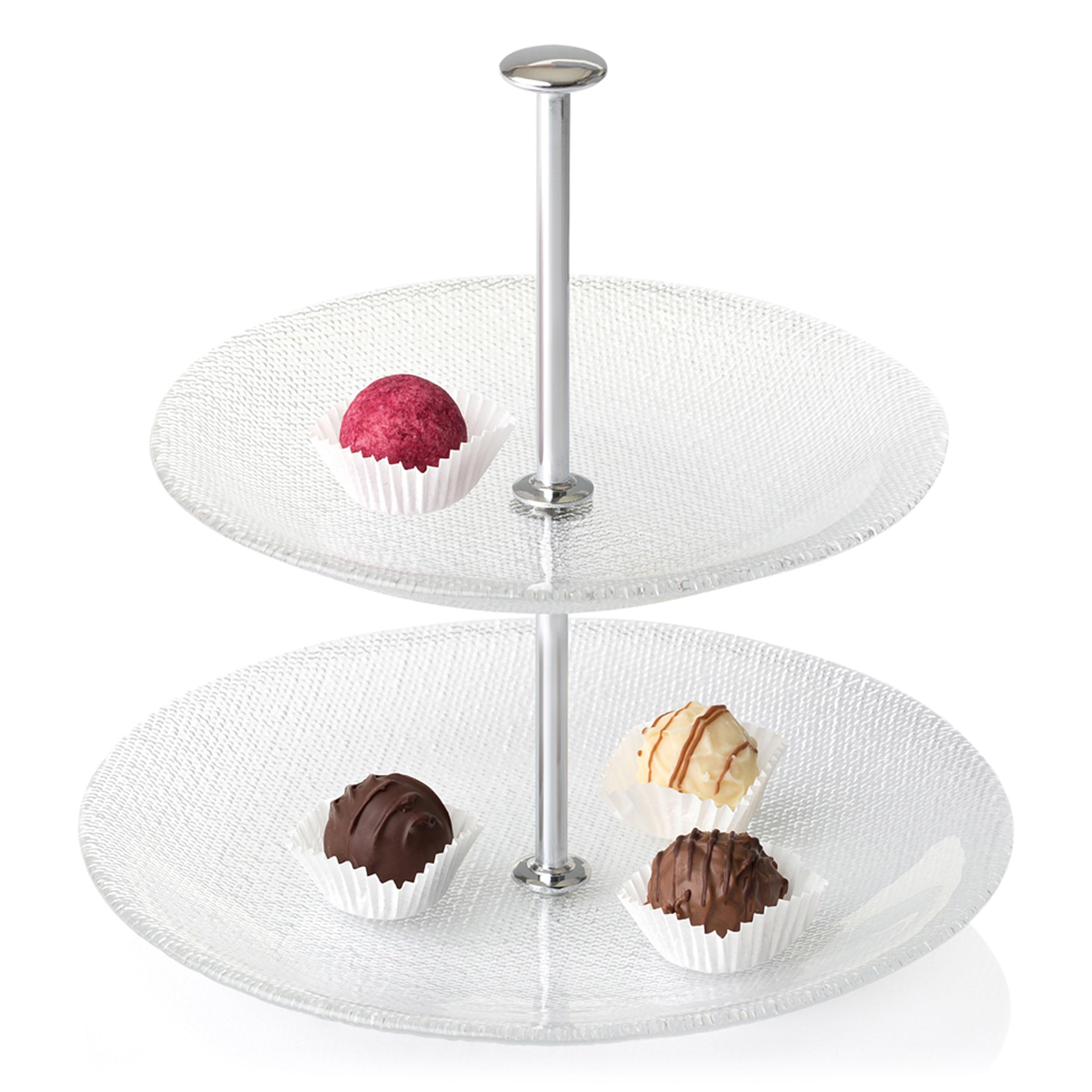 Présentoir à gâteaux Leonardo Pralina serviteur 2 étages pour un goûter d'anniversaire réussi