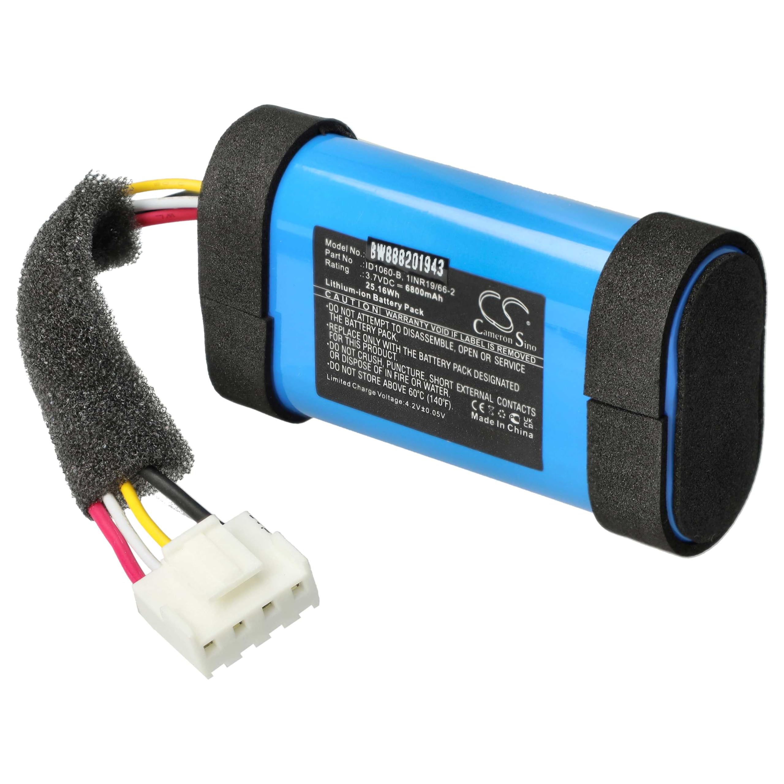 vhbw Batería Compatible con JBL Flip 5 Altavoces, Cajas acústicas (6800 mAh, 3,7 V, Li-Ion)