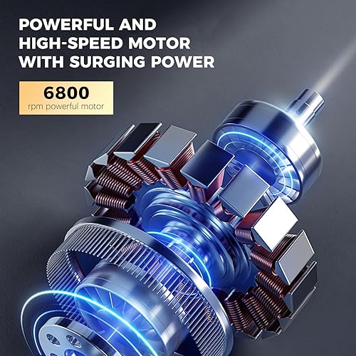 Miniatura 6 de Cortapelos profesional para hombres, cortapelos inalámbricos con cuchillas de precisión ajustables, pantalla LED y tiempo de funcionamiento de 180