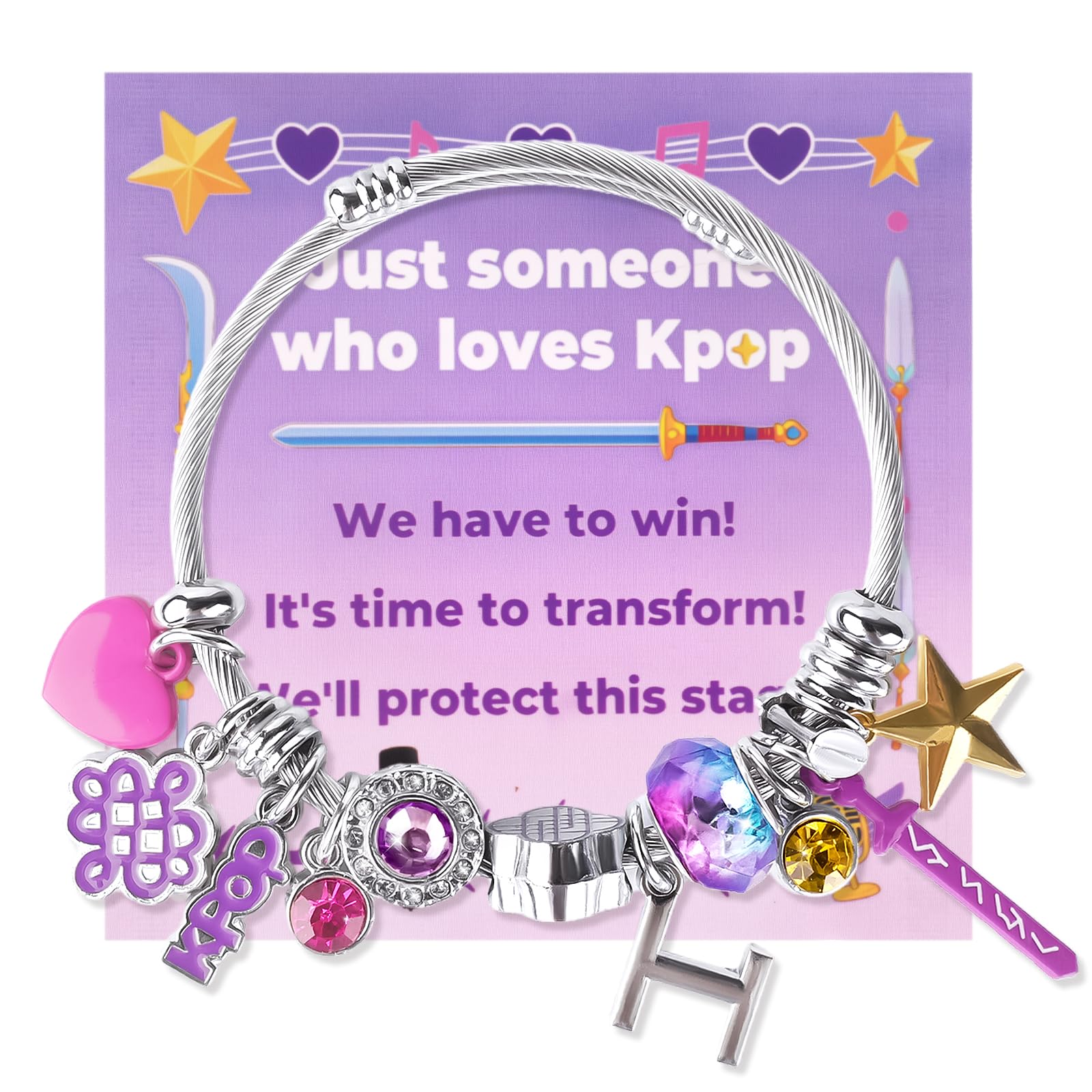 KPop Bracelet - Merch Kpop Stuff items Bracelet Chirstmas Gift for Women Kpop Jewelry accessories for Fans