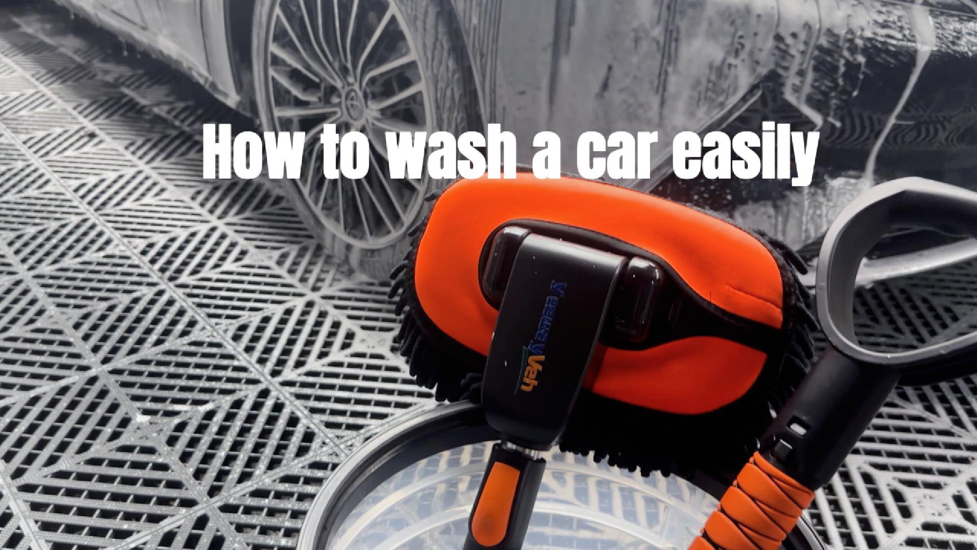 YeewayVeh Car Snow Wash Brush with Long Handle, 55 inch Extendable