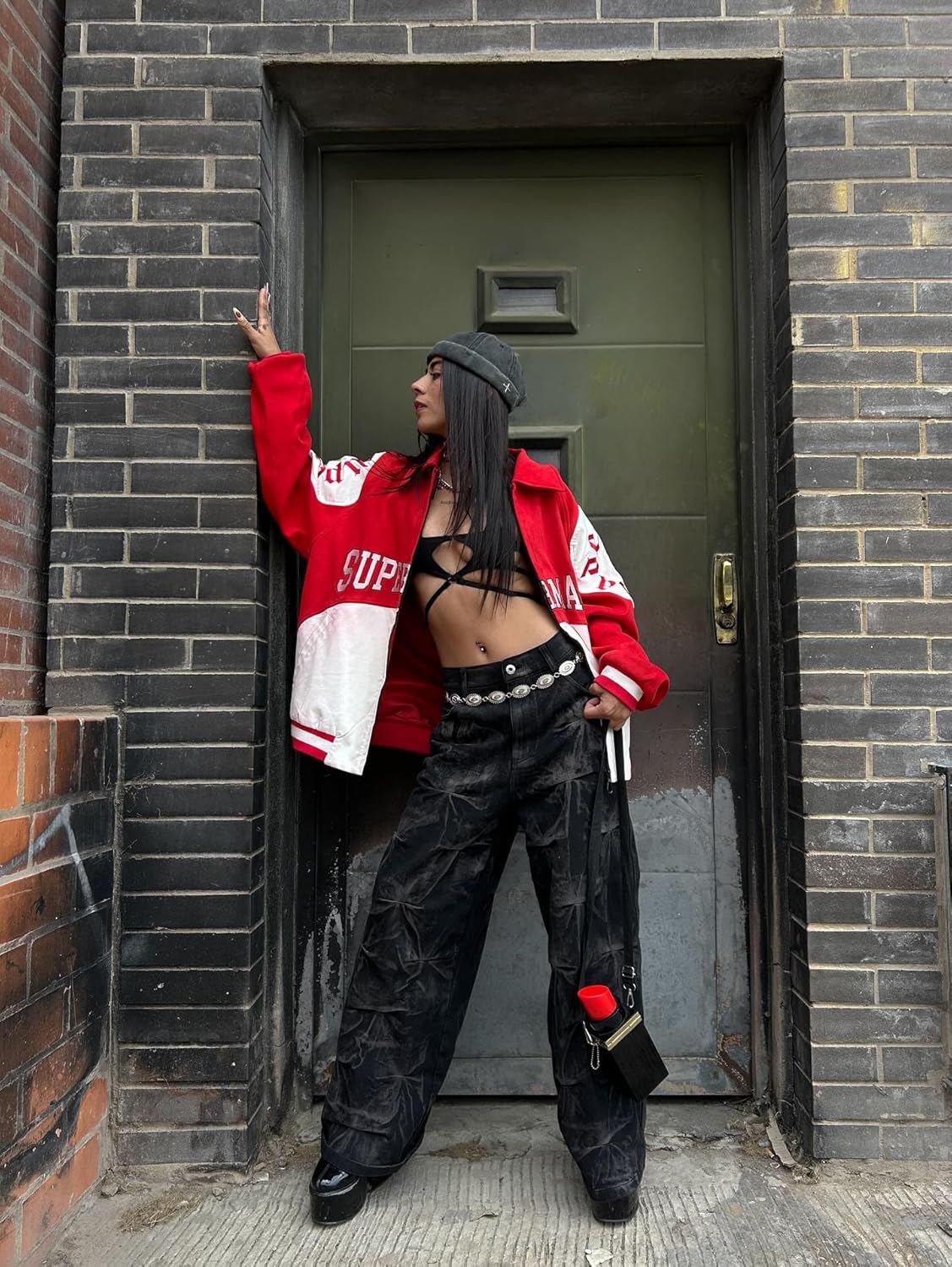 Y2k Streetwear Jeans Grunge Pants Baggy Street Hip Hop Wide Leg Jeans Trousers - Image 5