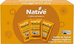 Native Açúcar Mascavo Orgânico 250 Sachês De 4G