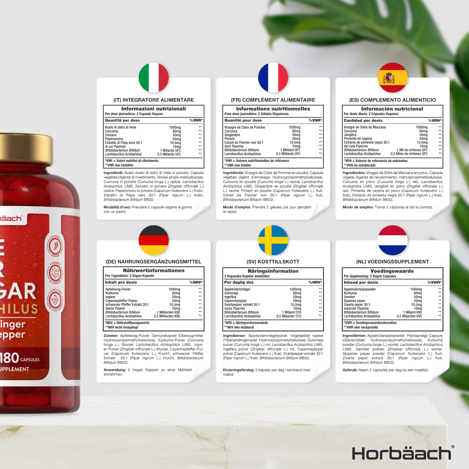 Buy Apple Cider Vinegar Capsules 1000mg 180 Count High Strength