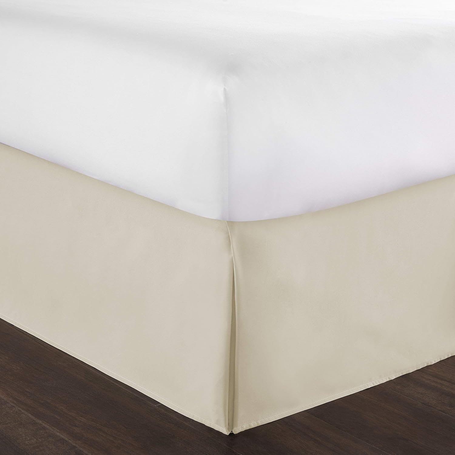 Hotel Luxury 800 Thread Count 100% Cotton Luxurious Box Pleated Bed Skirt with 18 Inch Drop Length (Twin,Dark Grey)