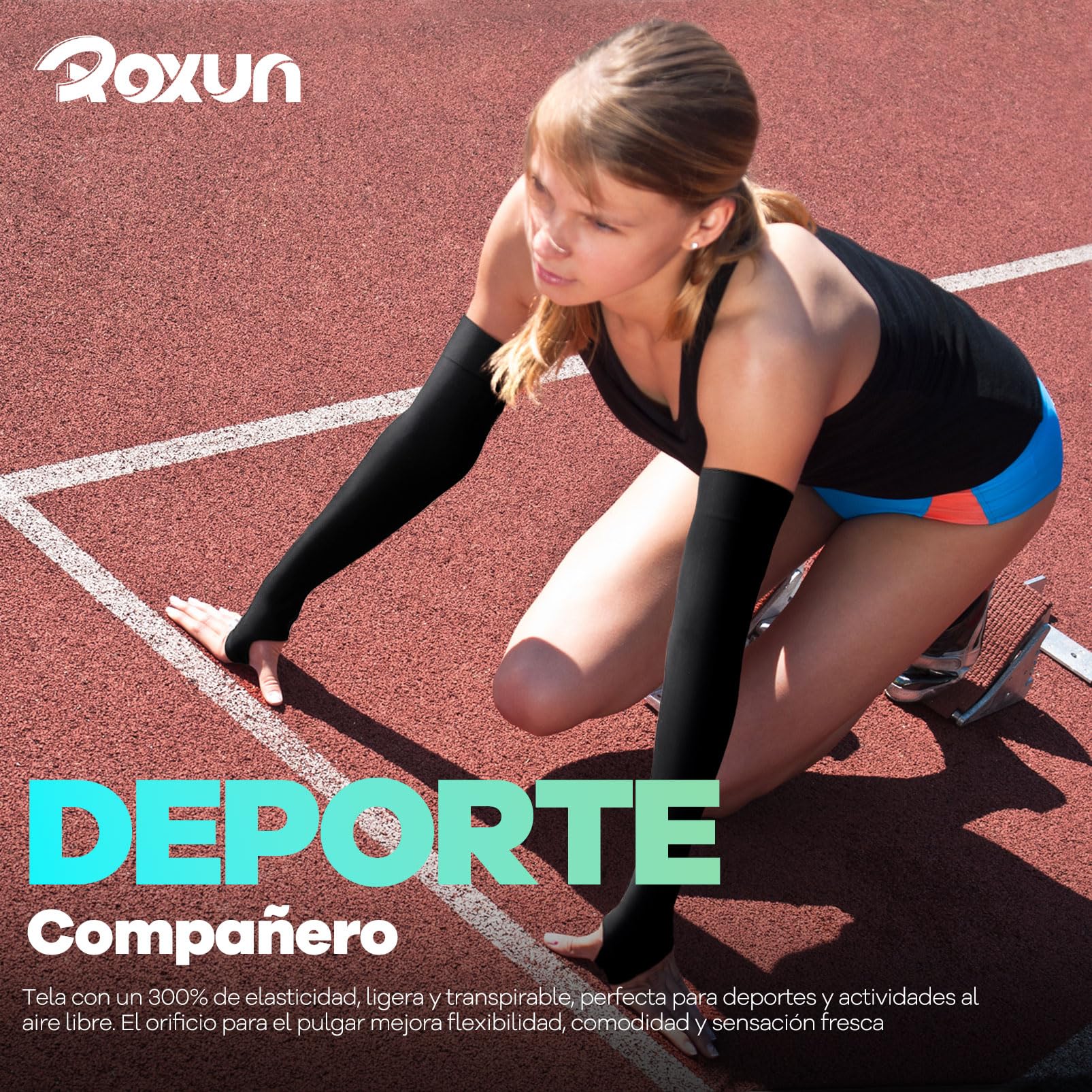 ROXUN Mangas de Brazo Protección UV Compresión Refrescante Cubre Tatuajes