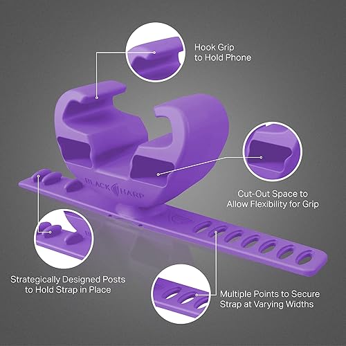 Miniatura 4 de Black Harp Soporte de teléfono de silicona compatible con Peloton Bike & Peloton Bike Plus - Soporte de teléfono celular para bicicleta estática