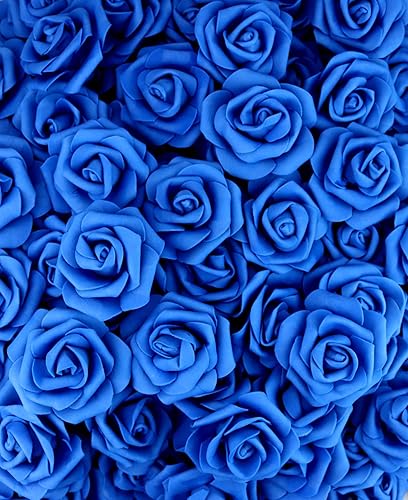 Miniatura 3 de Cabezal de rosa de espuma artificial 3 x 1,6 x 3 pulgadas, para decoración del hogar