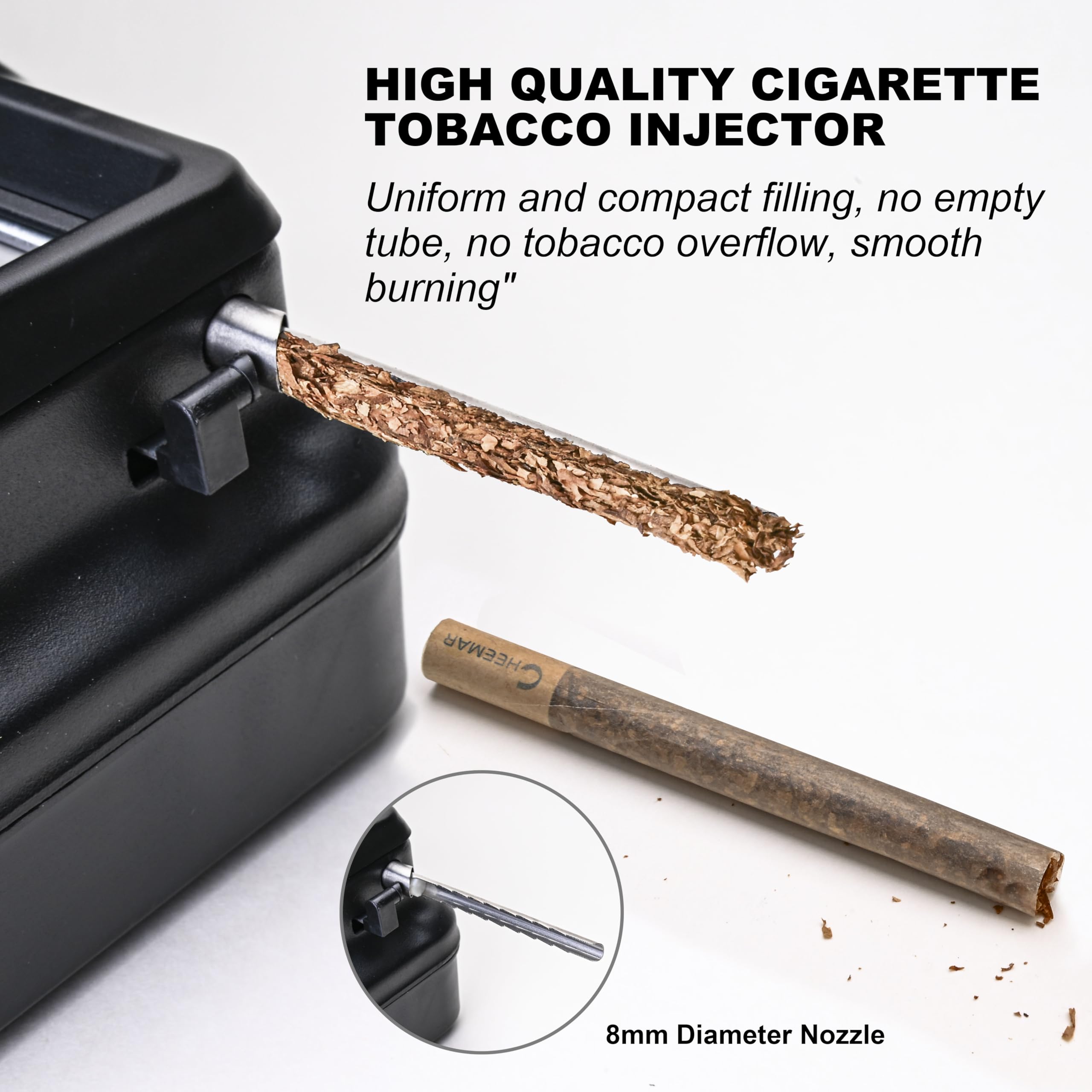 best cigarette rolling tobacco Amazon.com: CHEEMAR Cigarette Rolling Machine + 20 Unbleached Cigarette  Tubes + Metal Cigarette Case + Mat, DIY Manual Tobacco Injector Fits 8mm  Diameter Tubes with Rolling Accessories : Health & Household
