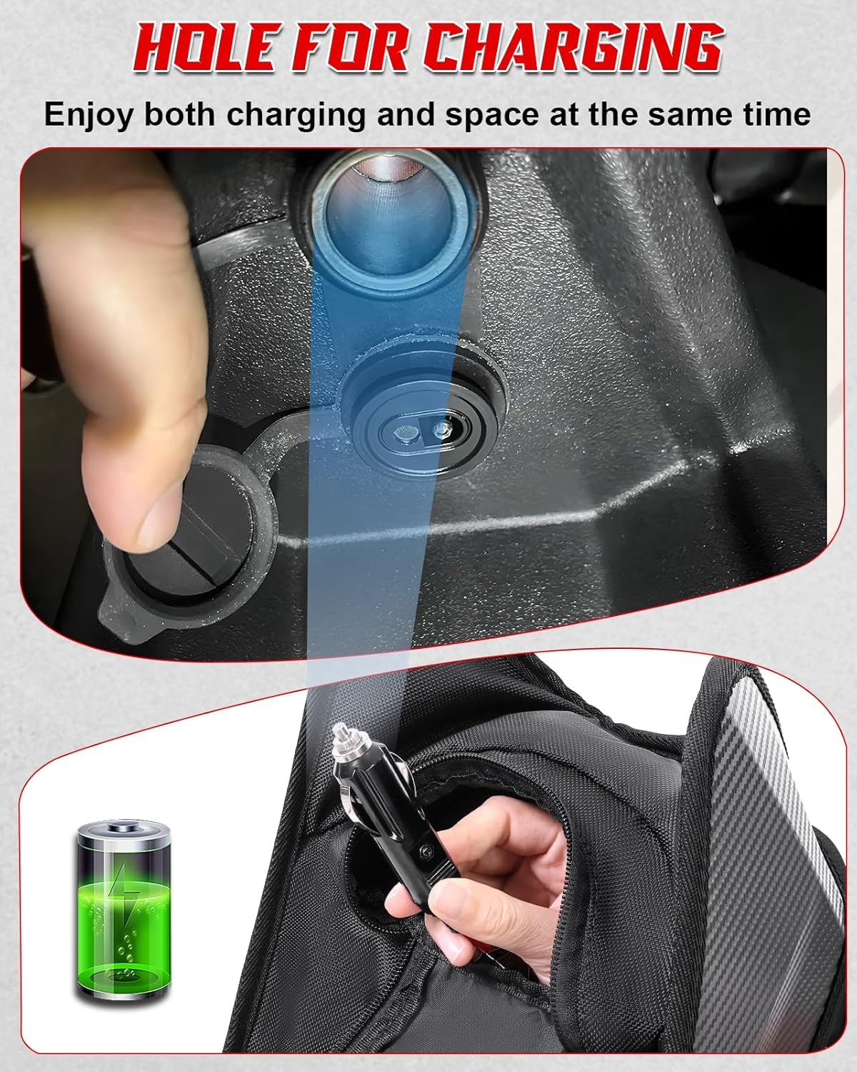 StarknightMT Upgraded Slingshot Center Console Bag Water-resistant Compatible with Polaris Slingshot SL S LE SLR GT 2015-2026 Storage Bag 1680D Cab Pack Center Seat Tool Console Bags