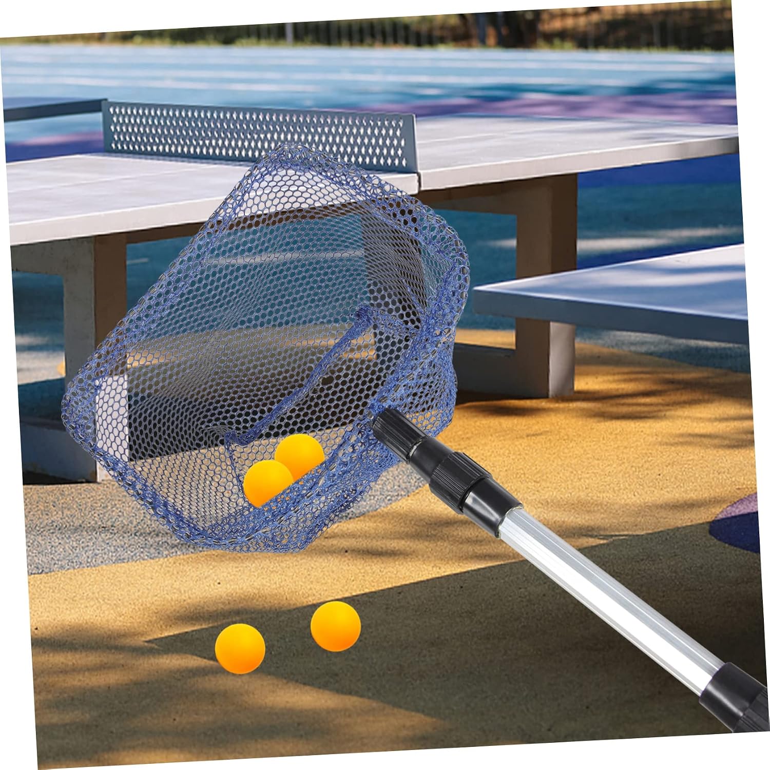 Portable Telescopic Table Tennis Ball Picker Large Capacity Adjustable Handle for Outdoor Sports and Practice Collector for Players and Clubs