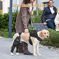 Vista 2 de Soportes para patas de perro para patas traseras, mantiene las articulaciones calientes y estables, juego de arnés para piernas traseras de perros