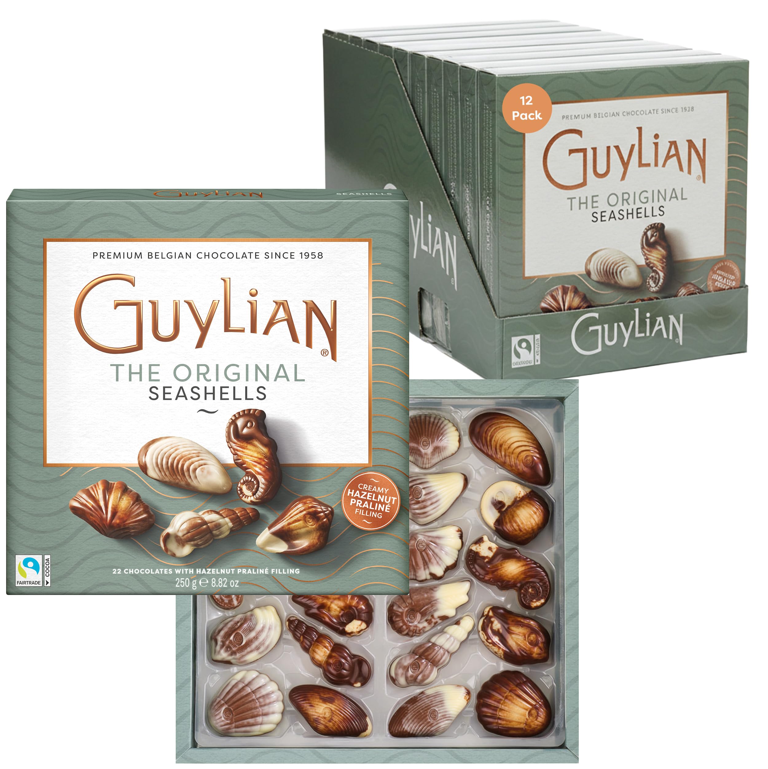 ニコルページ Amazon.com: Belgian Chocolate Seashells by GuyLian, 12 Gift Boxes