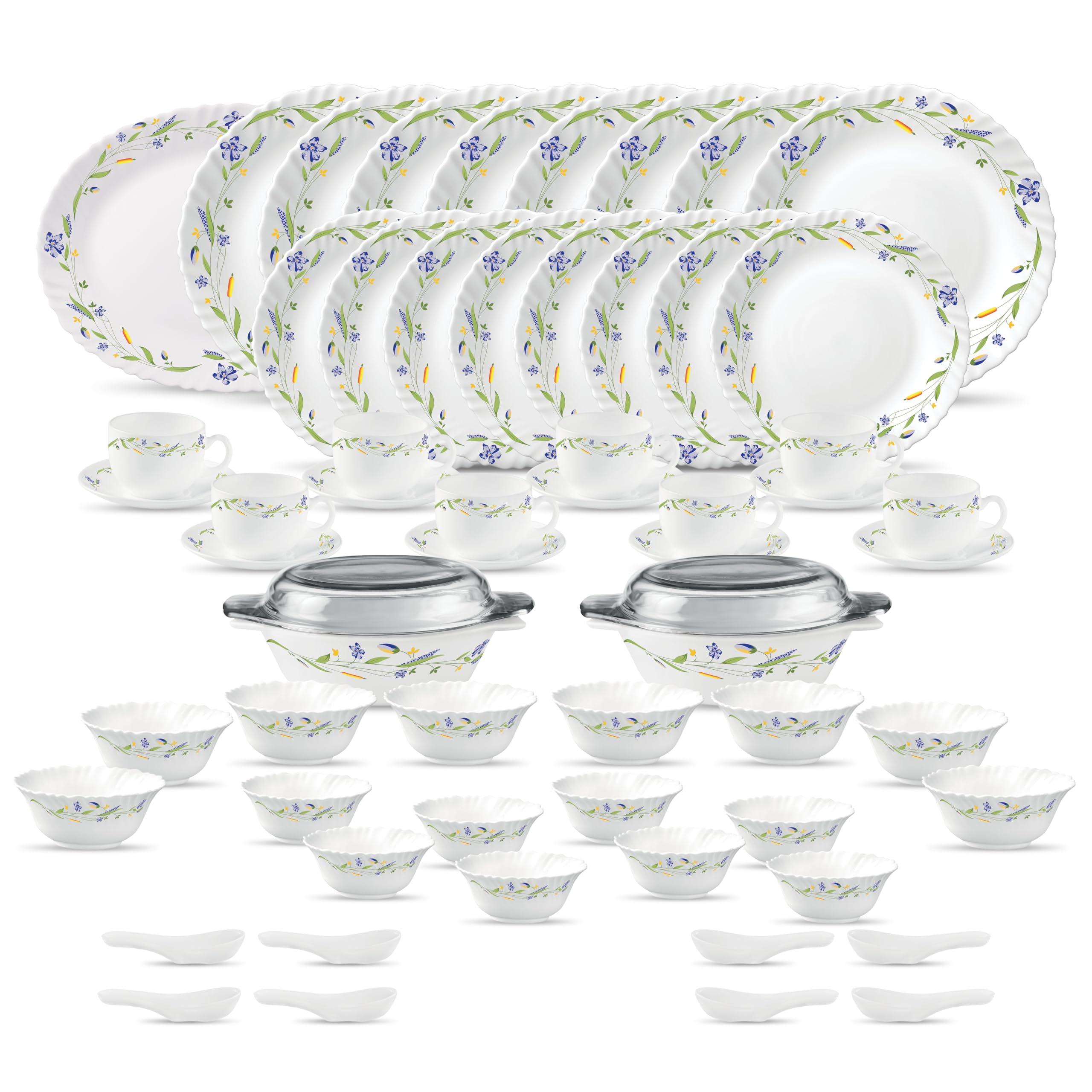 La Opala Diva Classique Collection Opal Glass Crockery For Family