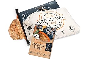 Think4Earth Reusable Bread Bags (2 Pack) for Fresh Sourdough Loaves and Homemade...