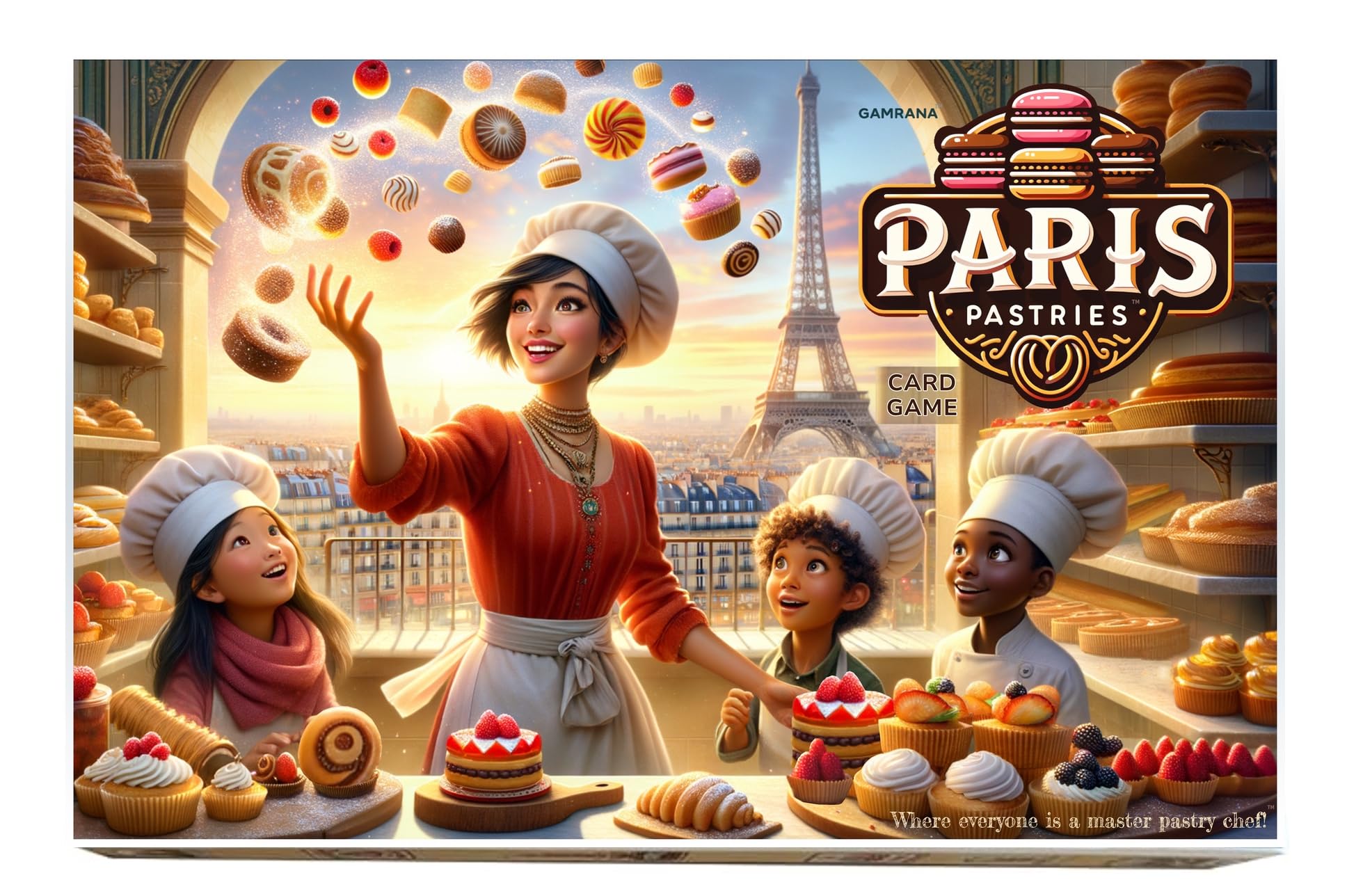 Paris Pastries - Delightful Bakery Strategy | Cozy Game Nights & Social Gatherings (8+, 2-6 Players)
