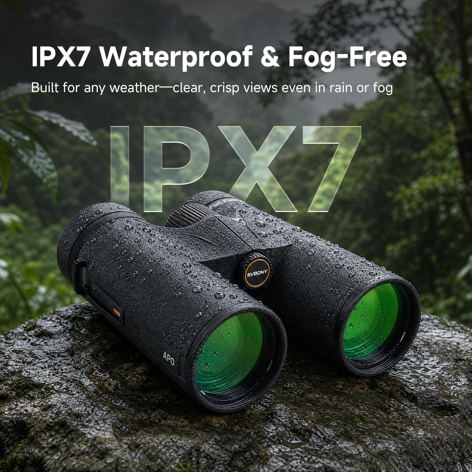 Svbony SA207 Pro APO Lornetka 8x42 dla dorosłych, ultra szeroki kąt 9,1 stopnia, korpus ze stopu magnezu, wodoodporny i przeciwmgielny IPX7, z etui do noszenia na obse