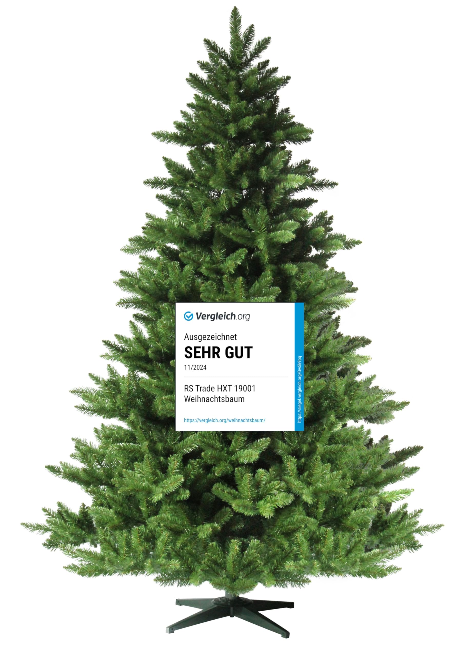Amazon.de: RS Trade HXT 19001 Spessarttanne 100% PVC 270 cm knstlicher  Weihnachtsbaum ( ca. 170 cm) 2934 Spitzen und Schnellaufbau Klappsystem,  schwer entflammbar, unechter Tannenbaum inkl. Christbaum Stnder