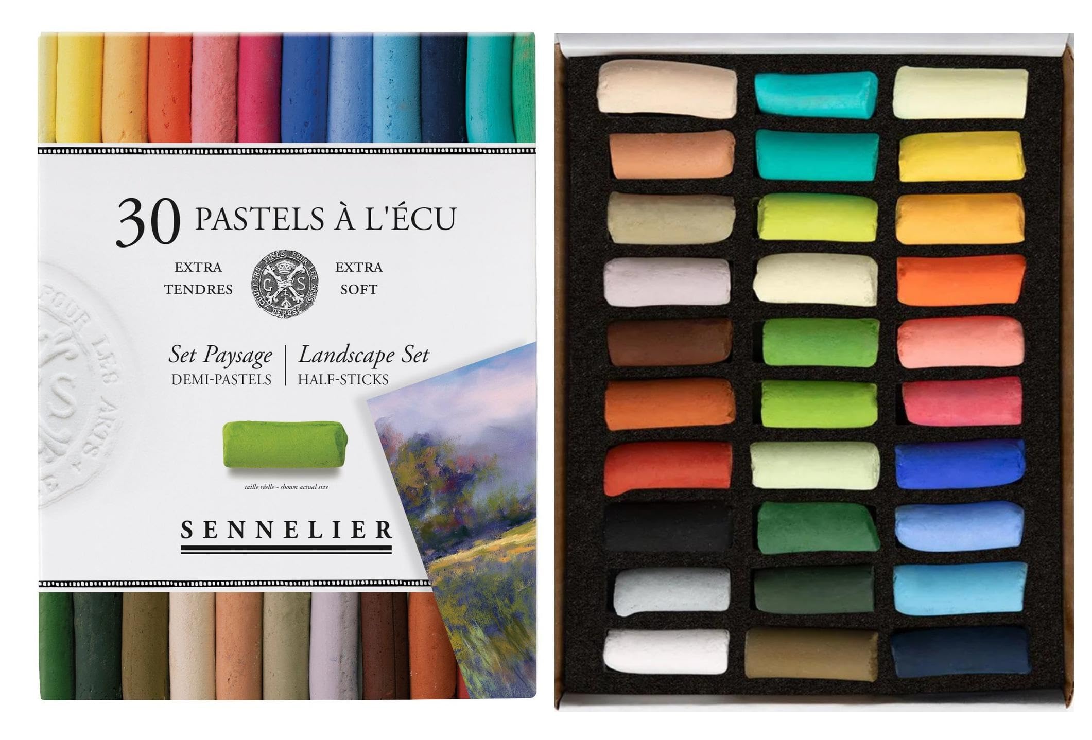Coffret de 40 demi Pastels à l'écu Sennelier - Portrait