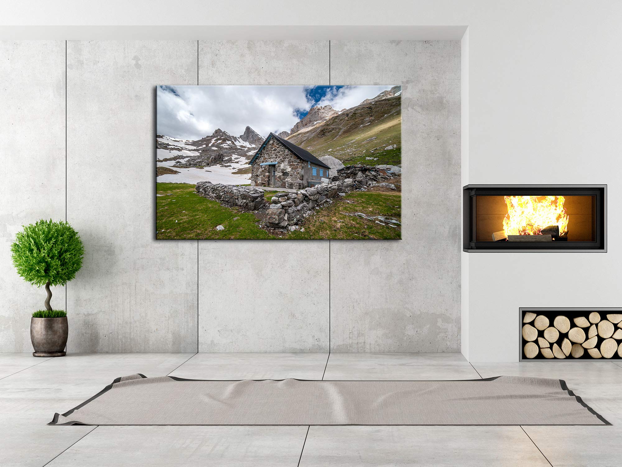 Declina, quadro decorativo da parete per soggiorno, tela stampata, quadro decorativo per la casa, 50 x 30 cm, CANVAS, 80x50 cm