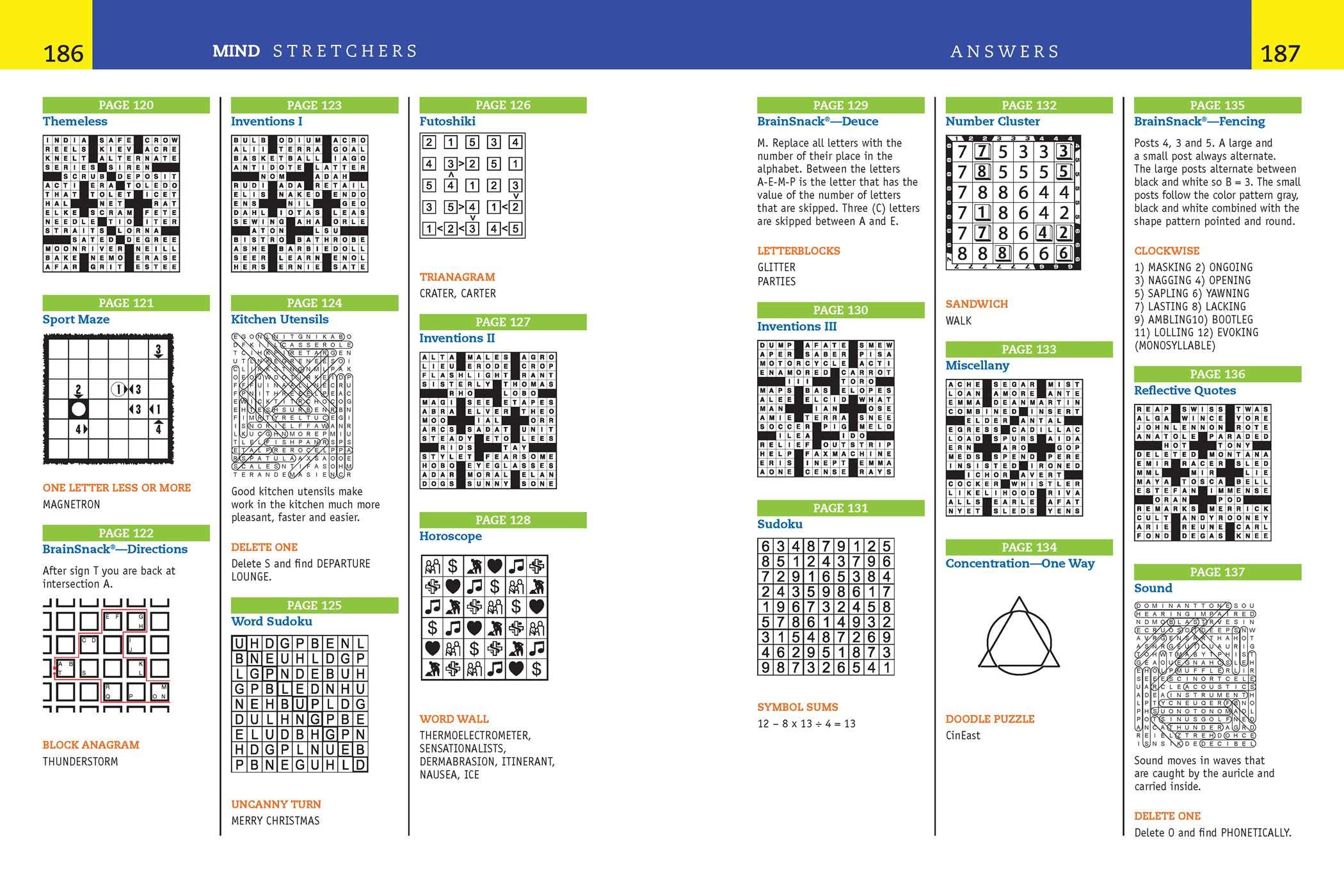 Mind Stretchers: Sudoku, Crosswords, Word Searches, Logic Puzzles & Surprises! (1)