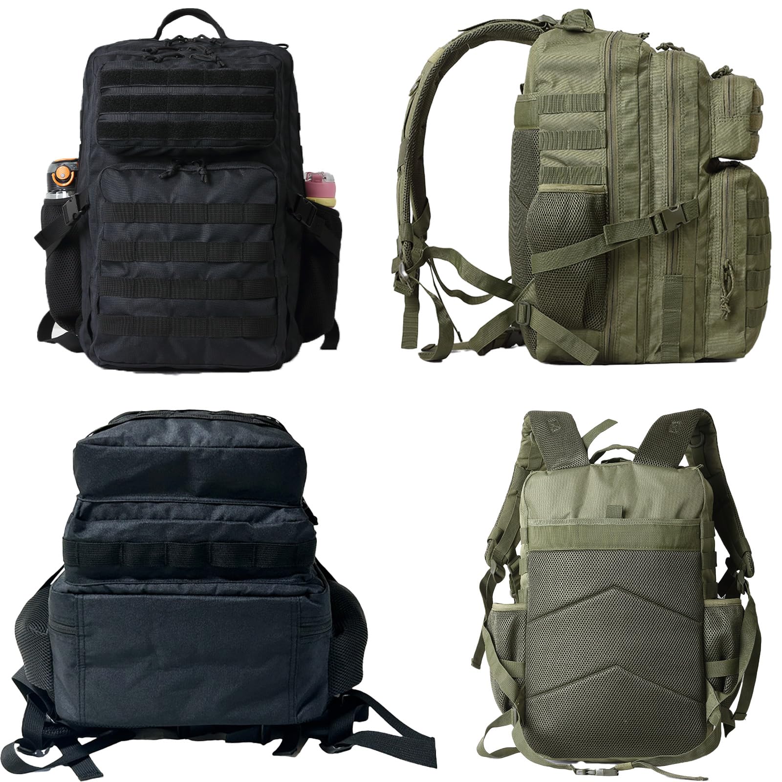 50L Zaino Militare Tattico Degli Uomini Zaino Trekking Da Caccia Dell'esercito Con Il Supporto Della Bottiglia Borsa Di Sopravvivenza Degli Uomini