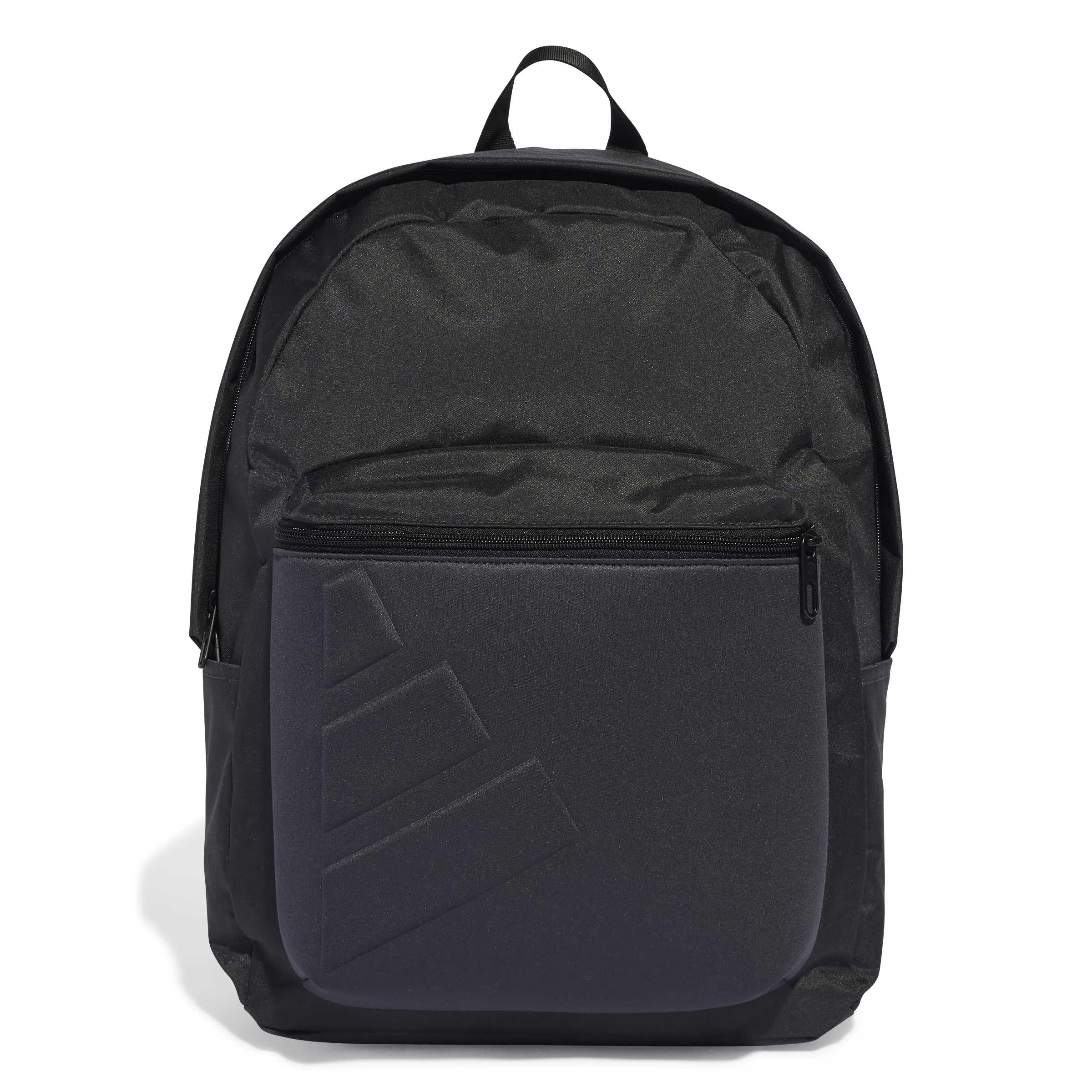 adidas Unisex ESSENTIALS EMBOSSED LOGO BACKPACK, carbon, One size