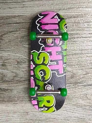 Miniatura 4 de LEEFAI Diapasón profesional completo de 1.339 in x 3.780 in, madera de arce, 5 capas, cubierta de impresión UV con camiones profesionales y ruedas