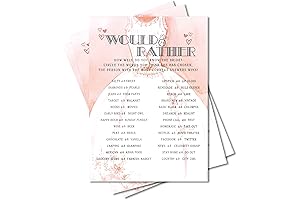 Would She Rather... Bridal Shower Games for 20 Guests